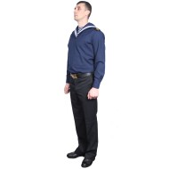 Soviet sailors Navy everyday blue uniform shirt with trousers