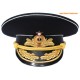 ロシア/ソ連海軍元帥黒ソ連バイザー帽子