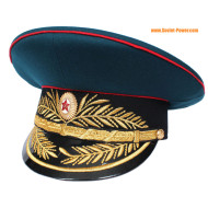 Soviet military Artillery General visor hat USSR Red Army headwear
