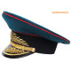 Sombrero de visera general de artillería militar soviética Sombrero del Ejército Rojo de la URSS