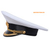 Cappello sovietico navale capitano russo parata visiera