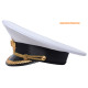 Cappello con visiera da parata del capitano della flotta navale sovietica