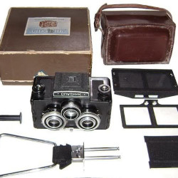 Soviet SPUTNIK special camera with STEREO KIT "LOMO"