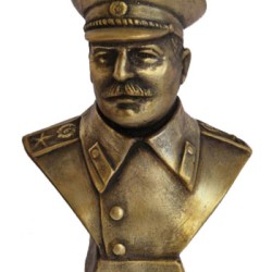 Russian Bronze bust Joseph Stalin Soviet communist