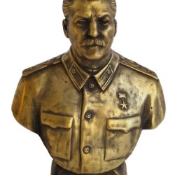 Buste communiste soviétique en bronze russe Staline