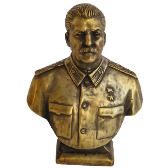 Busto comunista soviético de bronce ruso Stalin