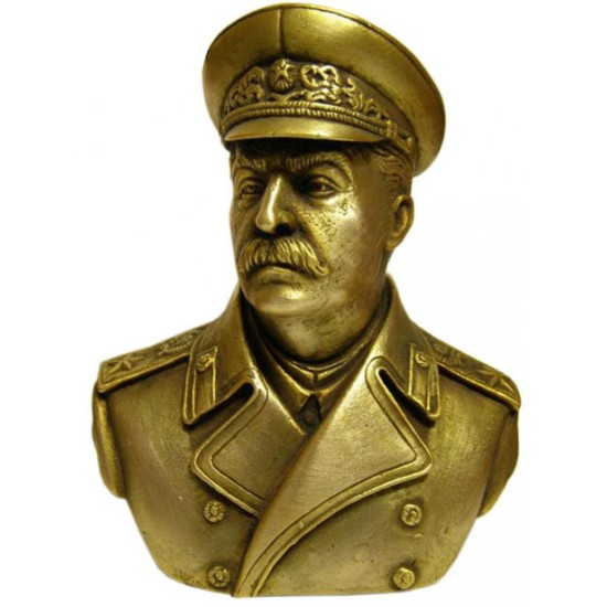 Russische Bronze Joseph Stalin Sowjetische Büste