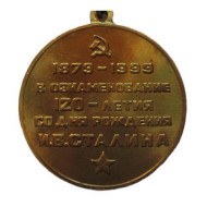 Soviet Anniversary medal 120 Years to STALIN