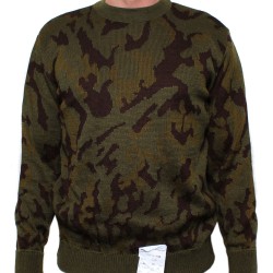 Camouflage warm military style sweater