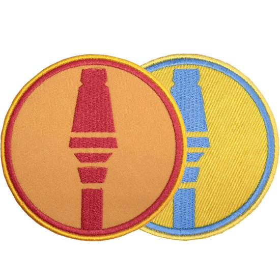 ​Team Fortress 2 Soldier Red & Blue Embroidered Patches 2x patch TF2