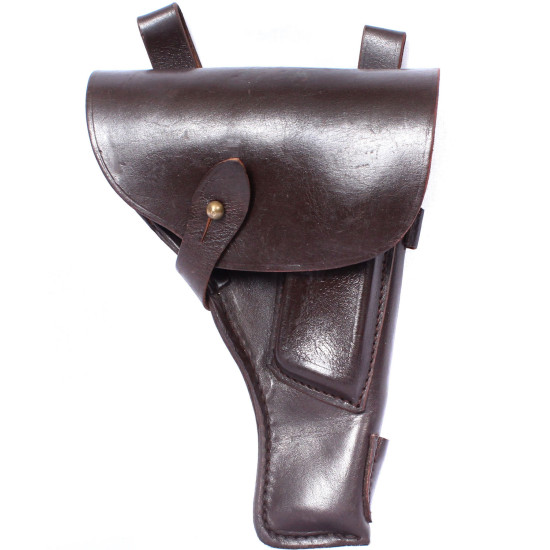 Armée soviétique vieux étui en cuir brun pour TT pistolet Armée soviétique vieux étui en cuir brun pour TT pistolet