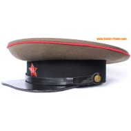 RKKA ARTILLERY VISOR CAP Red Army hat badge