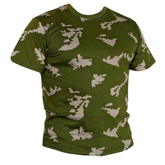 KLMK戦術的な迷彩白樺軍Tシャツ