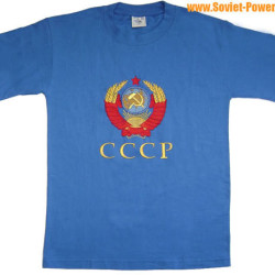 USSR Arms Soviet Embroidery T-Shirt < 3 COLORS >