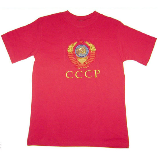 USSR Arms Soviet Embroidery T-Shirt < 3 COLORS >