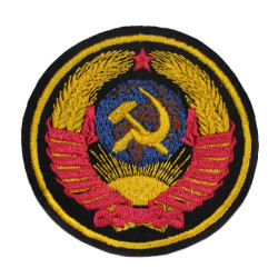 USSR coat of arms embroidery Soviet Union chevron Sickle and Hammer patch