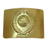 USSR military police Officers buckle with Soviet Union Arms