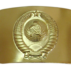 USSR military police Officers buckle with Soviet Union Arms