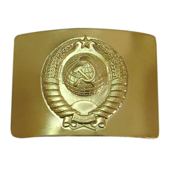 USSR military police Officers buckle with Soviet Union Arms
