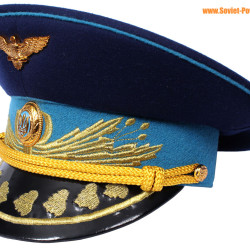 Armée de l'air Ukraine généraux bleu visière chapeau