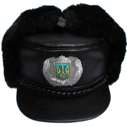 Ukraine Police Officers warm Visor Hat