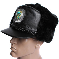 Ukraine Police Officers warm Visor Hat