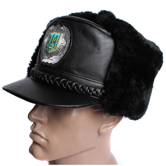 Ukraine Police Officers warm Visor Hat