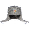 Sombrero del ushanka de la piel gris del astrakhan
