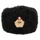 Oficiales de la marina soviética invierno piel de astracán negro y sombrero ushanka de cuero