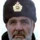 Cappello Ushanka in pelle nera Capatins della Marina sovietica
