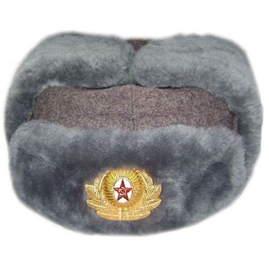URSS Ejército Militar POLICÍA USHANKA Sombrero ruso