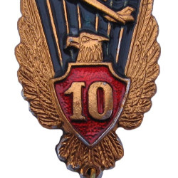 Soviet Army PARATROOPER Metal Badge VDV Eagle 10 jumps!