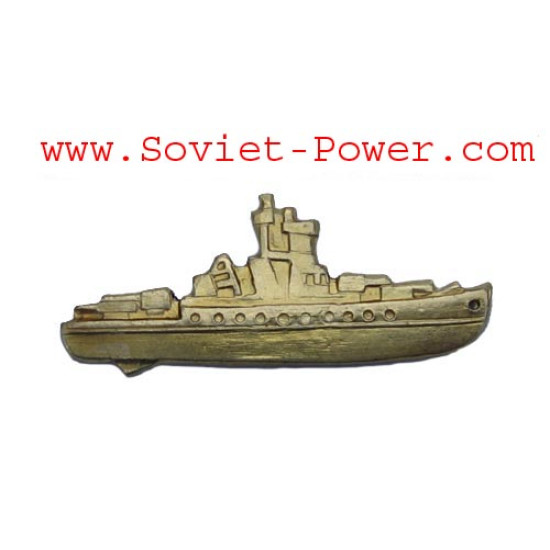 Soviet Golden SURFACE SHIP COMMANDER BADGE Naval Fleet