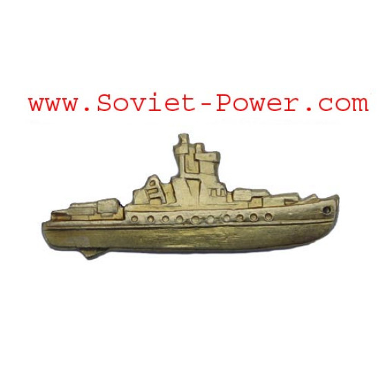 Soviet Golden SURFACE SHIP COMMANDER BADGE Naval Fleet Soviet Golden SURFACE SHIP COMMANDER BADGE Naval Fleet