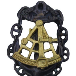 Soviet Navy badge " SEA CAPTAIN " Naval Fleet with SEXTANT