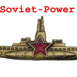 Soviet Golden SUBMARINE COMMANDER Naval badge Navy USSR