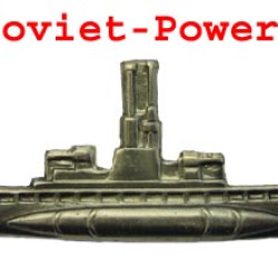 Soviet argento SUBMARINE COMMANDER Distintivo navale URSS