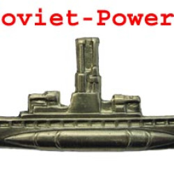 Plata soviética COMANDANTE SUBMARINO Insignia naval URSS