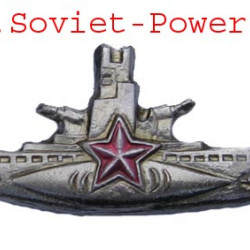 BADGE DE COMMANDANT DE SOUS-MARINE Argent Soviétique Flotte de l'URSS