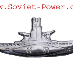Argent sous-marin soviétique COMMANDANT Insigne Marine Armée URSS