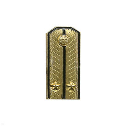 Soviet Navy Lieutenant shoulder boards brass badge