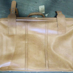 Vintage leather suitcase VEB Kofferfabrik Kindelbrück Koffer