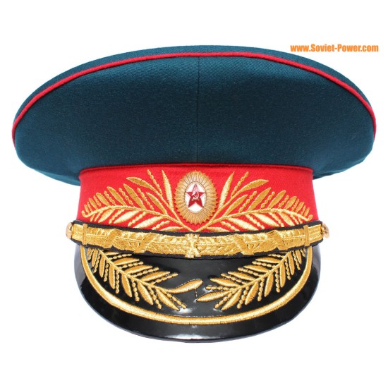 ロシア/ソ連歩兵将軍の軍事バイザー帽子