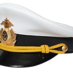 Flota de la armada Oficina visera sombrero blanco ruso VMF