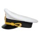 Navy Fleet officer visor white hat