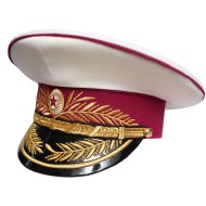 Soviet / Russian MVD Generals Ministry of Military Justice parade white hat