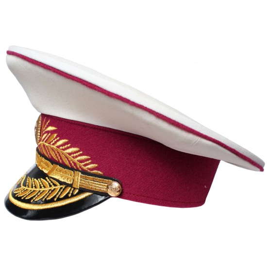 Soviet / Russian MVD Generals Ministry of Military Justice parade white hat