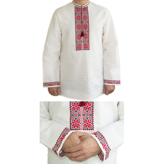 Ukrainisches nationales Kleidungsstickest-shirt Vyshyvanka