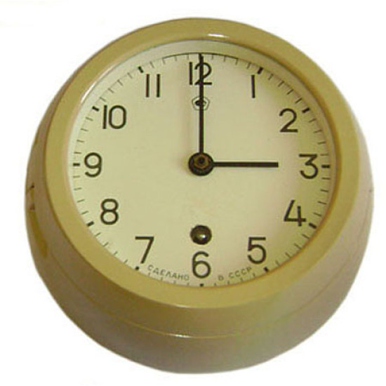 USSR Navy WALL CLOCK from Soviet ship / submarine