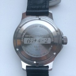 Orologio da polso anfibio automatico dell'esercito russo Ratnik blu 6E4-2 100 m